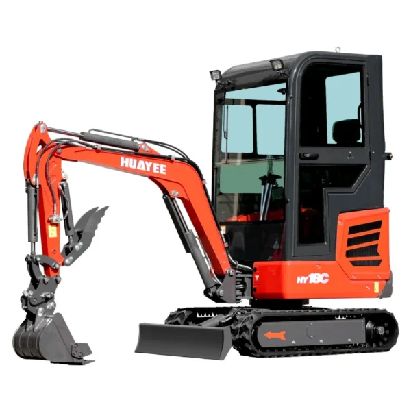 NEW 2-Ton Mini Excavator | 14hp Kubota Engine | Climate-Controlled Cab | HUAYEE HY18C