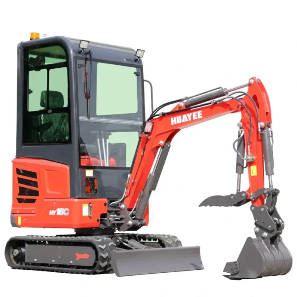 NEW 2-Ton Mini Excavator | 14hp Kubota Engine | Climate-Controlled Cab | HUAYEE HY18C - Image 2