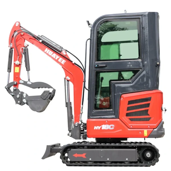 NEW 2-Ton Mini Excavator | 14hp Kubota Engine | Climate-Controlled Cab | HUAYEE HY18C - Image 4