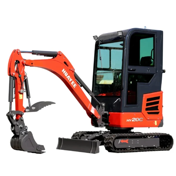 NEW 2 Ton Pro Mini Excavator with 16HP Kubota Engine & Enclosed Cab | HUAYEE HY20C - Image 5