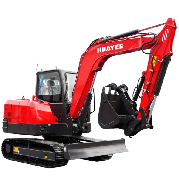 6 Ton Industrial Mini Excavator with Yanmar Engine & Enclosed Cab | HUAYEE HY60C - Image 3